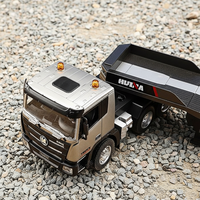 Camion à plateau RC Huina 1318 1/24 2,4 GHz Télécommande Construction Camion à plateau RC Jouets pour enfants