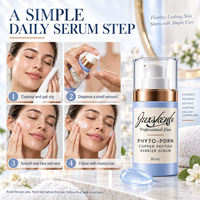 Soin personnel de la peau en gros, sérum visage hydratant et éclaircissant sans cruauté animale, 30 ml en emballage pompe pour les détaillants de produits de beauté