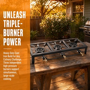 Brûleur à gaz en fonte haute puissance, directement de l'usine, pour le <span class=keywords><strong>camping</strong></span> en plein air - Product Image 3