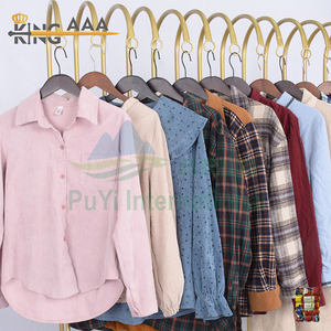 Winter Men's <strong>Shirts</strong> Long Sleeve Cotton <strong>Uk</strong> Mixed Size Branded Second Hand Clothing Korea Bales Used Clothes - Product Image 3