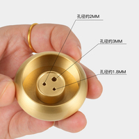 Cinq/trois trous Mini laiton fil poreux porte-prise d'encens support d'encens en métal accessoires de brûleur en cuivre pour ménage Zen