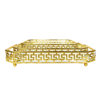Ensemble de plateaux en fer islamique 642023, 34/49/46 cm, miroir métallique, décoration de l'Aïd Moubarak, Ramadan, fournitures de fête, PartyMaker