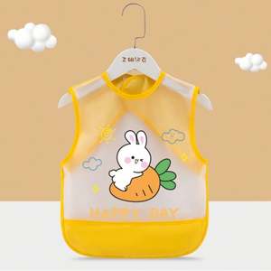 Babero Impermeable de Manga Larga de EVA para Bebés con Bolsillo Recolector, Babero Antimanchas para las Comidas Diarias del Bebé - Product Image 6