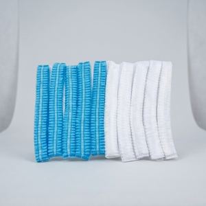 Meilleures ventes : Bonnet <span class=keywords><strong>jetable</strong></span> à rayures, élastique, en non-tissé, pour le personnel de cuisine - Product Image 4