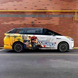 Vinilo Decorativo para Automóviles KMS Crazy Animals City, Diseño de Dibujos Animados, Color Personalizable, Película PET de 8MIL de Grosor, Cobertura Total del Vehículo, Garantía de 3 Años - Product Image 1