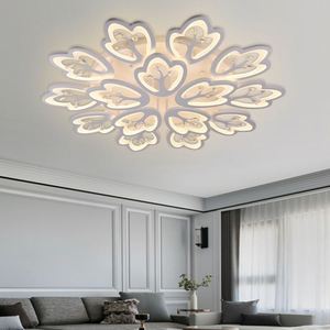 Mới Sáng Tạo Hoa Hình Dạng 204W Trần Đèn Phòng Ăn Phòng Khách Nghiên Cứu Nhà Thông Minh <span class=keywords><strong>Fancy</strong></span> LED Trần Ánh Sáng - Product Image 1