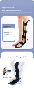 Sepatu bot jalan-jalan, sepatu bot pembentuk tubuh bawah Orthosis pergelangan kaki lutut bisa disesuaikan - Product Image 4