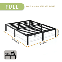 Cadre de lit en fer OEM moderne en acier pliable convertible réglable portable extensible pour appartements – Lit King/Queen