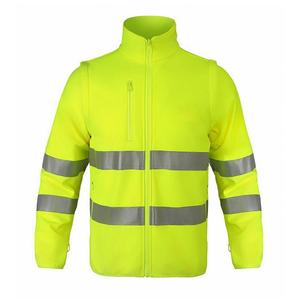 KALAIBEN Bonded Polar Fleece Reflective <strong>Work</strong> Wear <strong>Jacket</strong> for Men - Product Image 4