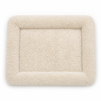 Cama Rectangular de Felpa Chenille para Perros, Esponja Ortopédica Ecológica de Alta Densidad, Funda Extraíble y Lavable, Base Antideslizante, OEM al por Mayor