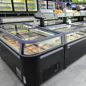 Congelatore a Pozzetto con Porta Scorrevole in Vetro Trasparente per Negozi, Attrezzatura di Refrigerazione Commerciale - Product Image 6
