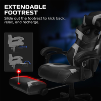 Chaise de jeu style Scorpion économique du fabricant, chaise PC OEM avec accoudoirs articulés, livraison gratuite pour les zones de jeux de la jeunesse communautaire