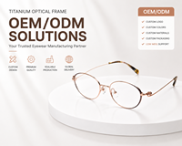 Montures de lunettes en titane pur pour hommes et femmes, montures optiques en titane ultra-légères, fabricant de lunettes de prescription pour OEM