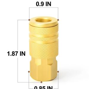 Raccords rapides à filetage interne de type américain 1/4 NPT en cuivre et laiton pour siphons de plomberie - Product Image 3