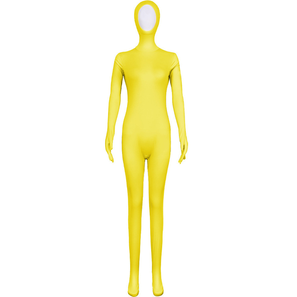 Yellow - Unisex style, featuring hands, feet, and face exposure.