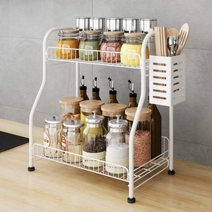Kitchen <strong>Large</strong> Knocked-Down <strong>Spice</strong> <strong>Rack</strong>, Seasoning Organizer Standing Bathroom Storage Shelf <strong>Rack</strong> - Product Image 4