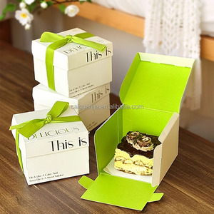 Ins Hot bạc hai mặt in ấn 3-inch bánh Đóng gói hộp phương pháp ngọt ngào Mousse món tráng miệng takeout hộp - Product Image 4