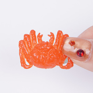 Miniature King <b>Crab</b> Artificial Aquarium Decoration, Miniature Food Toy DIY Seafood Miniature <b>Crab</b> - Product Image 2