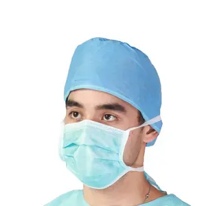 高品质一次性医用防尘外科口罩出售，带蓝色和白色配件蓝色Oem Oem盒项目样式Pc