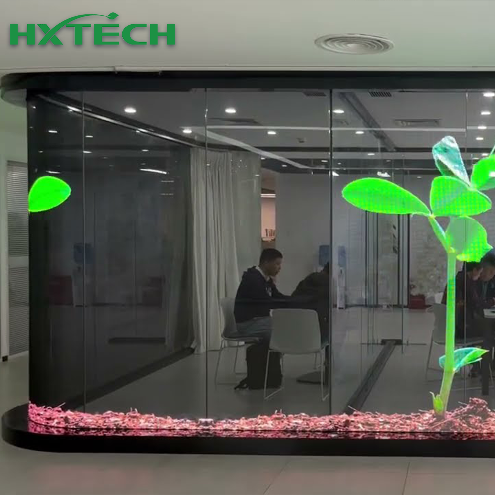 Invisable Led Screen Indoor Transparent Holographic Invisible LED Screen with High ...
