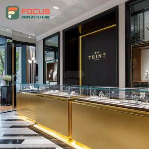 High Visibility Jewelry Retail Display System Polished Surface Boutique Space Display Counter - Product Image 4