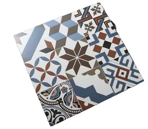 60X60 Messicano Fiore di Stile in Bianco e Nero di Porcellana Opaca Pavimenti e Rivestimenti di Piastrelle di Ceramica