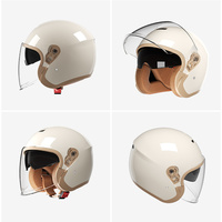 Casques de moto vintage unisexes en ABS, best-sellers en gros, casques demi-face personnalisés pour adultes, casques de cyclisme et de moto