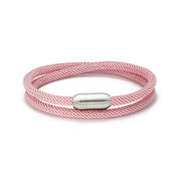 Bracelet en corde nautique Milan à double couche avec logo laser, fermoir magnétique, multicolore, pour hommes et femmes