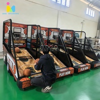 Machine de jeu d'arcade de basketball pliable portable populaire aux États-Unis pour le divertissement mobile et les entreprises