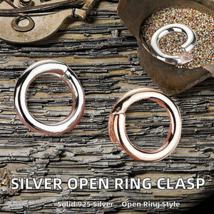 925 Sterling Silver 6mm Open Jump Ring Multifunctional Connector Clasps <b>Hooks</b> Buckle DIY Necklace Making Jewelry Findings - Product Image 2