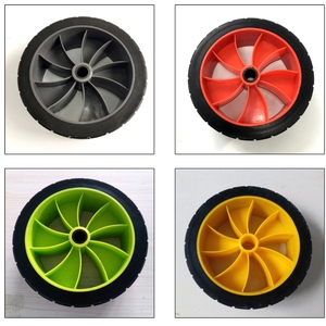 Chariot de plage pour la voile en extérieur Roues de sable en PU solide de 10 ''Remorque <span class=keywords><strong>pneumatique</strong></span> pour <span class=keywords><strong>kayak</strong></span> Chariot à pneus en mousse de polyuréthane OEM ODM - Product Image 4