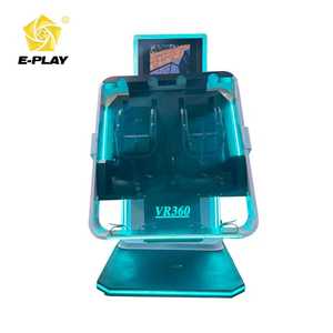 เครื่องเล่น <span class=keywords><strong>VR</strong></span> 360 องศา แบบหมุนได้ สำหรับใช้งานกลางแจ้ง/ในร่ม  แบบสองที่นั่ง  โครงสร้างไฟเบอร์กลาสและโลหะ  ซิงค์ภาพแบบเรียลไทม์ สำหรับสวนสนุก สนามกีฬา สนามบิน ตลาดกลางคืน และเชิงพาณิชย์ - Product Image 3