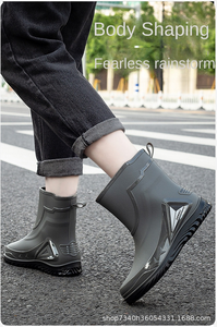 Wholesale Light-Weight Adult PVC Gumboots Winter <strong>Wellington</strong> Short Rain <strong>Boots</strong> for Car Wash Waterproof and Recyclable - Product Image 4