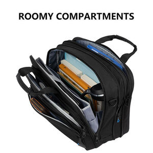 Sacoche pour ordinateur portable rembourrée personnalisée BSCI, sac à bandoulière de voyage d'affaires pour homme, sac messager tendance avec logo décoratif pour hommes - Product Image 3