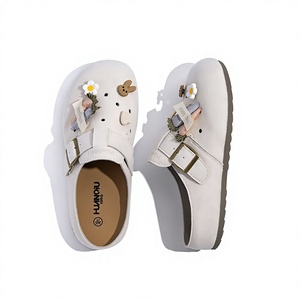 Lindas Zapatillas Tipo <span class=keywords><strong>Boston</strong></span> para Mujer, Sandalias <span class=keywords><strong>Birkenstock</strong></span> con Hebilla, Mules Casuales para Exteriores, Chanclas de Playa Cómodas con Suela de PVC, Zapatos para Dama - Product Image 2