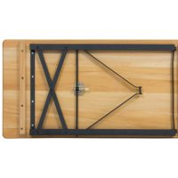 Ensemble de meubles de jardin SUNZO, table à bière pliable moderne, pour patio, jardin, camping, table et chaises en bois de cèdre, cadre en fer, poudre, hôtels