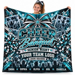 Couverture polaire <span class=keywords><strong>super</strong></span> douce en polyester tricoté 100 %, personnalisable avec le nom de l'équipe et les couleurs de la mascotte, idéale pour les gradins et pour renforcer l'esprit scolaire. - Product Image 4
