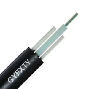 GYFXTY Loose Tube Jel Filled Dielectric 4 Core Fiber Optic Cable with Parallel FRP Rod