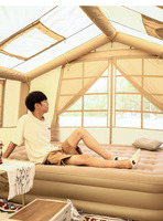 Tente de camping gonflable de luxe en tissu Oxford robuste pour 8 à 10 personnes, idéale pour les voyages en famille et les excursions en plein air