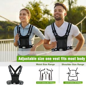 Gilet réfléchissant à détection gestuelle avec poche 360 ° Sangle réfléchissante avec plusieurs modes d'éclairage pour les promenades nocturnes - Product Image 5