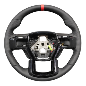 Accessoires intérieurs de voiture Volant en fibre de carbone pour <span class=keywords><strong>Ford</strong></span> <span class=keywords><strong>Mustang</strong></span> GT Shelby GT500 GT350 2018 2019 2020 2021 <span class=keywords><strong>2022</strong></span> - Product Image 4