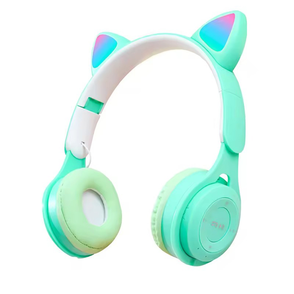 Y08 Cute Pink Cat Ear Headphones - High Quality Wireless