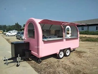 Remorque alimentaire mobile à toit rond, chariot de restauration de rue personnalisé pour hot-dogs, idéal pour l'Australie, les États-Unis et l'Europe - XINJINGYAO