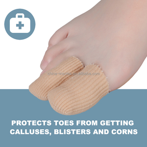 Coussinets <span class=keywords><strong>de</strong></span> maïs en gel souple Protecteurs <span class=keywords><strong>de</strong></span> manchon <span class=keywords><strong>de</strong></span> tube d'orteil en tissu pour coussins d'orteil en marteau <span class=keywords><strong>Cors</strong></span> Cloques Callosités sur les orteils Doigts Pieds - Product Image 3