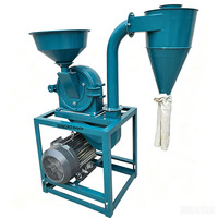 Machine de traitement de farine de maïs super fine 150-300 kg/h, moulin à farine de maïs électrique 5,5 kW, moulin à céréales pour farine de haricots et de riz