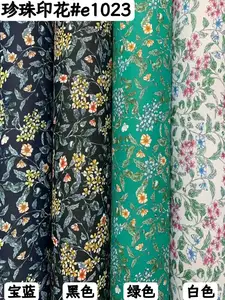 Kain Georgette sifon lembut cetak Digital bunga Breathable kualitas tinggi untuk gaun wanita cetak kain sifon