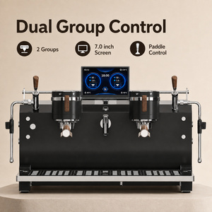 Machine à expresso commerciale AT2-2, 2 groupes, semi-automatique, avec pompe rotative et écran de 7,0 pouces, expresso commercial - Product Image 5