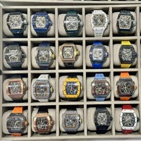 Montre mécanique pour homme 2026 de luxe en titane, design ajouré, réserve de marche suffisante, avec échelle numérique et boîte