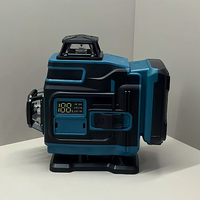 Nouveau niveau laser à nivellement automatique professionnel 4D Green Line avec indicateur de puissance pour l'alignement du plafond