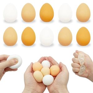 Bolas Antiestrés Realistas Personalizadas con Articulaciones Móviles, Juguetes Blandos de Gel con Forma de Huevo, Juguetes con Forma de Cáscara de Huevo - Product Image 2